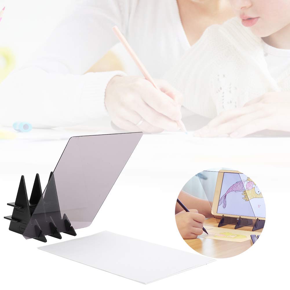 Ejoyous Tavolo da Disegno Ottico, Tavolo da Disegno Portatile Lavagna per Stencil Schizzo di Lenti Schizzi Mago Copy Pad Proiettore Pittura Copy Board per Bambini Pittura