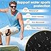 Precut Kinesiology Tape for Knees 10 Pcs Adhesive Knee Tape Athletic Tape for Knee Pain Relief Latex-Free Elastic for Knee Stability - Black