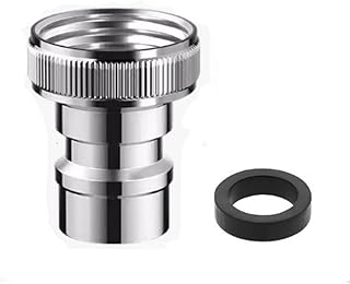 Universal Faucet Adapter Kit with Snap-On Design | 15/16”-27 Male to 55/64”-27 Female Thread Converter for Portable Dishwasher/Sink Hose/Aerator