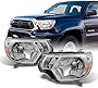 AKKON - For Toyota Tacoma Pickup Truck Clear Headlights Head Lamps Replacement Left + Right Pair set