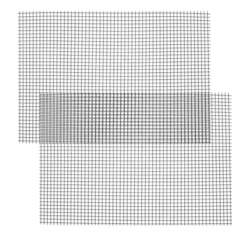 2 griglie metalliche, 30 x 21 cm, rete metallica in acciaio inox, 5 maglie, rete di ventilazione, rete metallica in acciaio inox, protezione per filtri, in metallo duro e resistente al calore