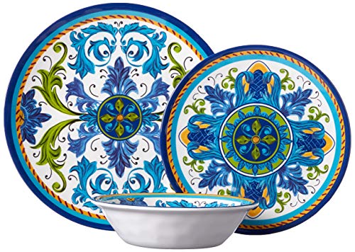 Certified International Luca Melamine 12 pc Dinnerware Set