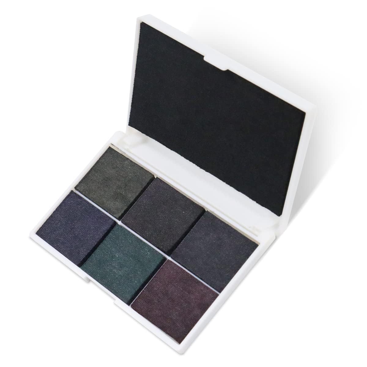 7 Colors Washable DIY Stamp Ink Pads for Kids, Selected Arts And Crafts Ink Pad, Multi Colored Finger Ink Pad with Glitter, Suitable for Stamp, Paper and Wood (Black)