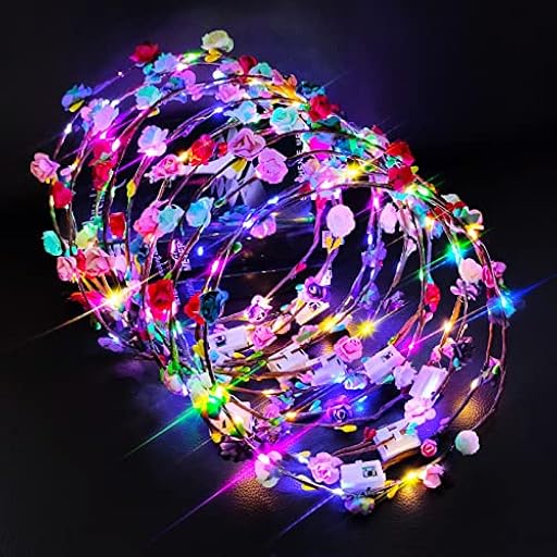 12 diademas LED intermitentes de flores – fiesta, Halloween, Navidad, boda, para mujeres | Ya disponible en tu tienda friki favorita! En mundofriki.es! 12 diademas LED intermitentes de flores – fiesta, Halloween, Navidad, boda, para mujeres | Ya disponible en tu tienda friki favorita! En mundofriki.es!