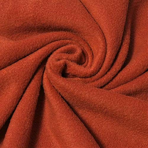 Stoffkontor Terracotta Polar Fleece Fabric Anti Pill Soft and Fluffy