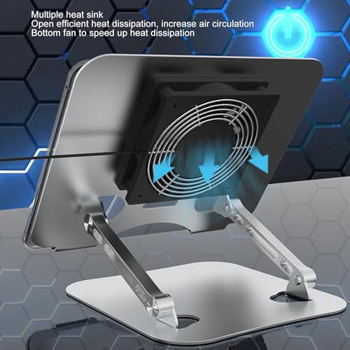 Soporte ajustable para laptop con ventilador de enfriamiento miniatura 2