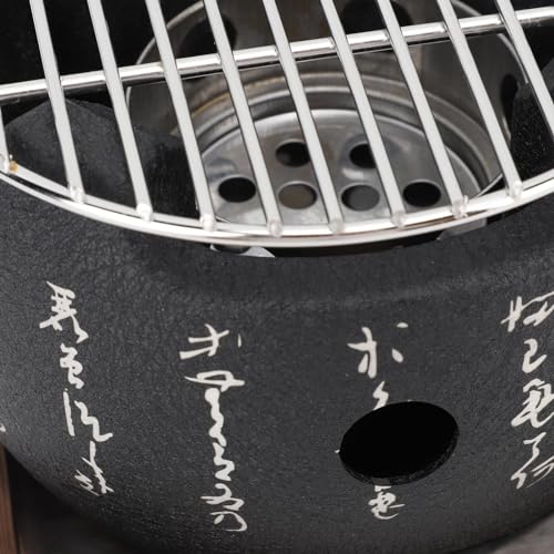 Parrilla Japonesa portátil redonda, carbón, tamaño S miniatura 5