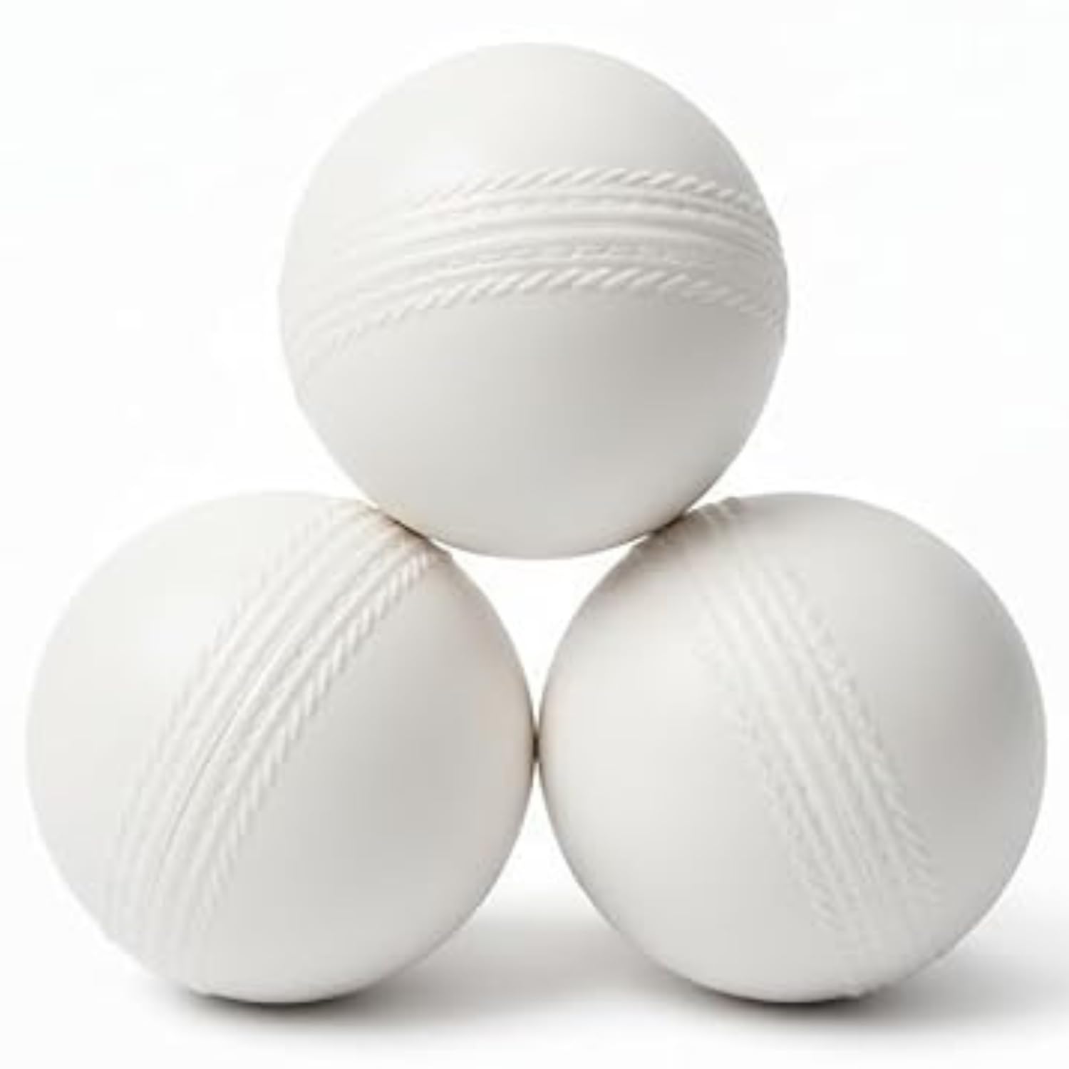 Hard White Plastic Ball 80gm | Heavy Solid Practice Ball for Cricket, Outdoor Sports & Training | Durable Hard Plastic for Adults (White, 7 cm, Count, 3)-picture-20