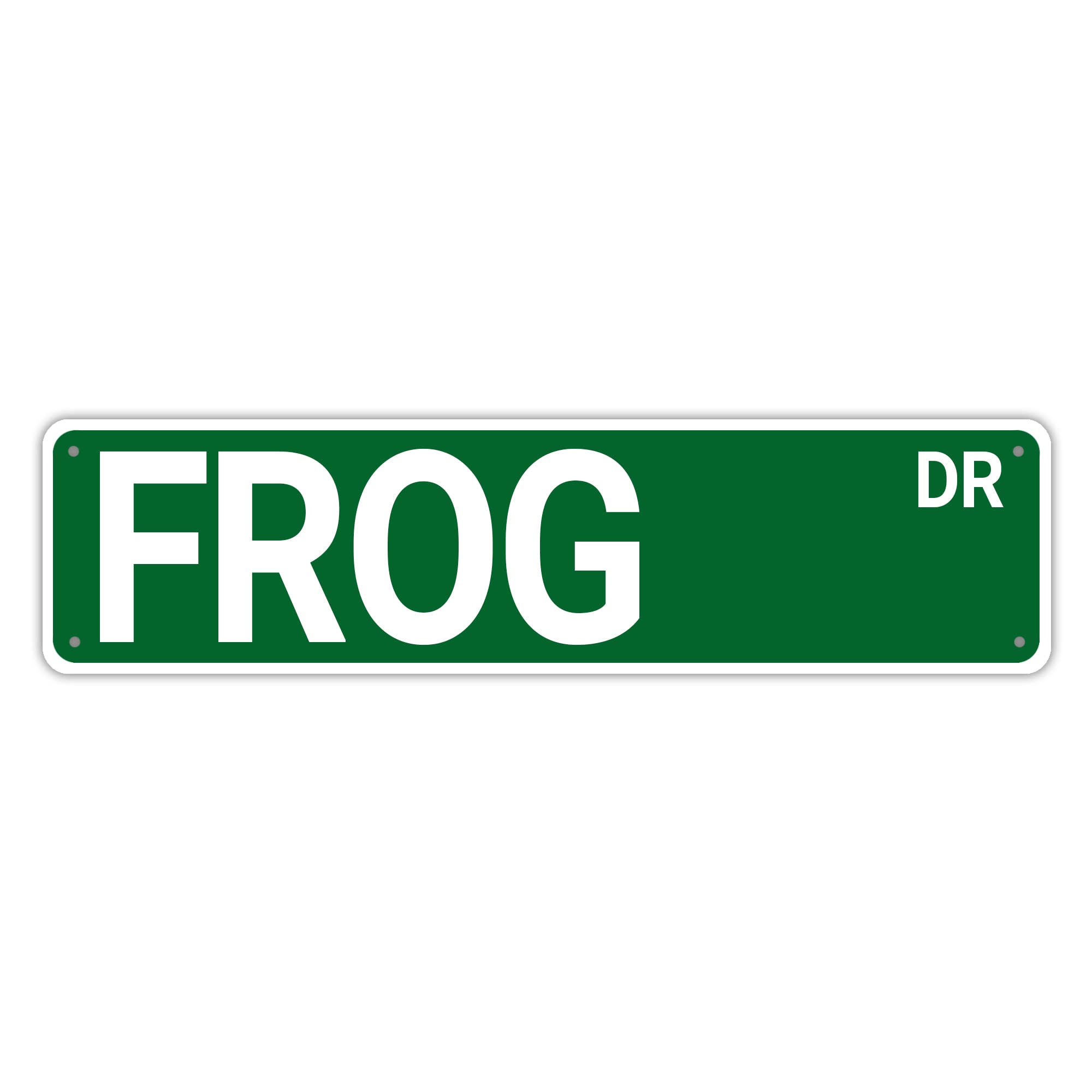 Frog Dr Retro Tin Signs Aluminum Metal Sign Gift for Home Kitchen Outdoor Garden Yard Wall Porch Decor 4x16 Inch