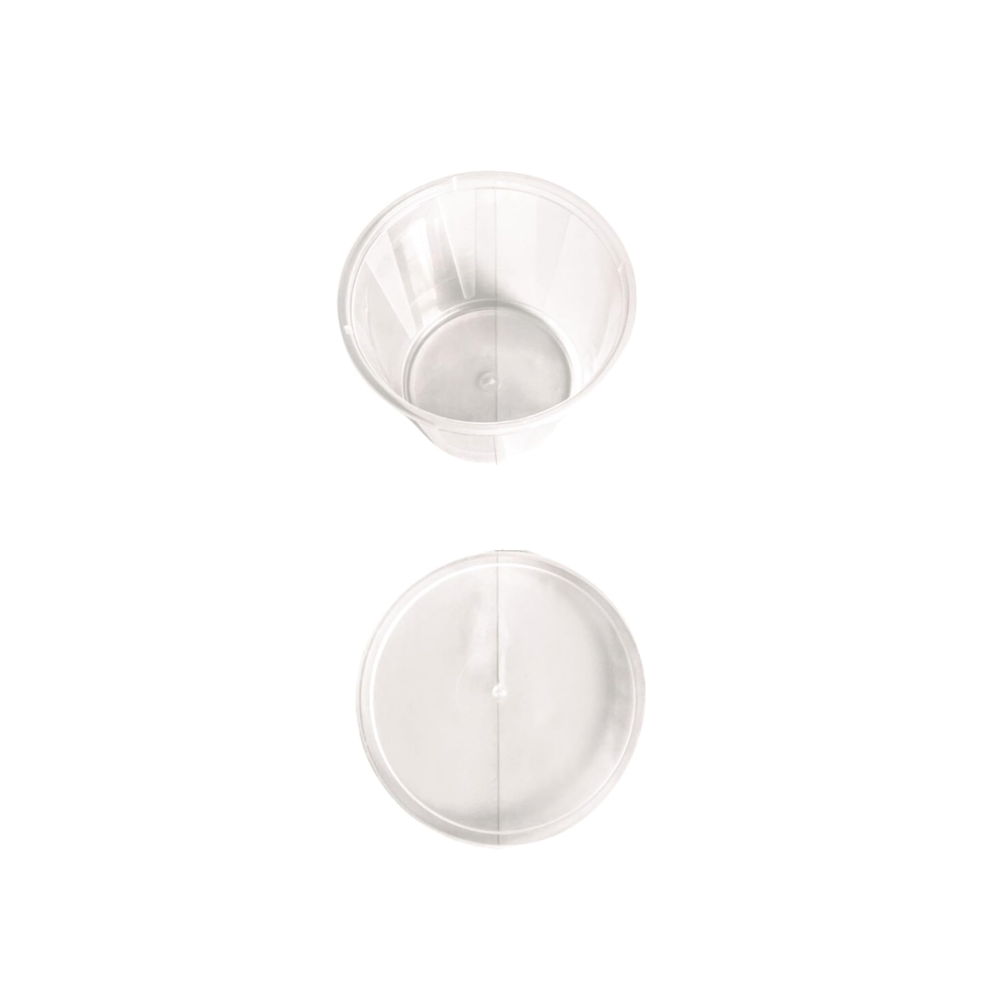 Opus Vita Deli Cups - Spiderlings/Slings - Jumping Spiders - Baby Enclosures made Spider Habitat 1 Pot (Base and Lid) Sample - 4