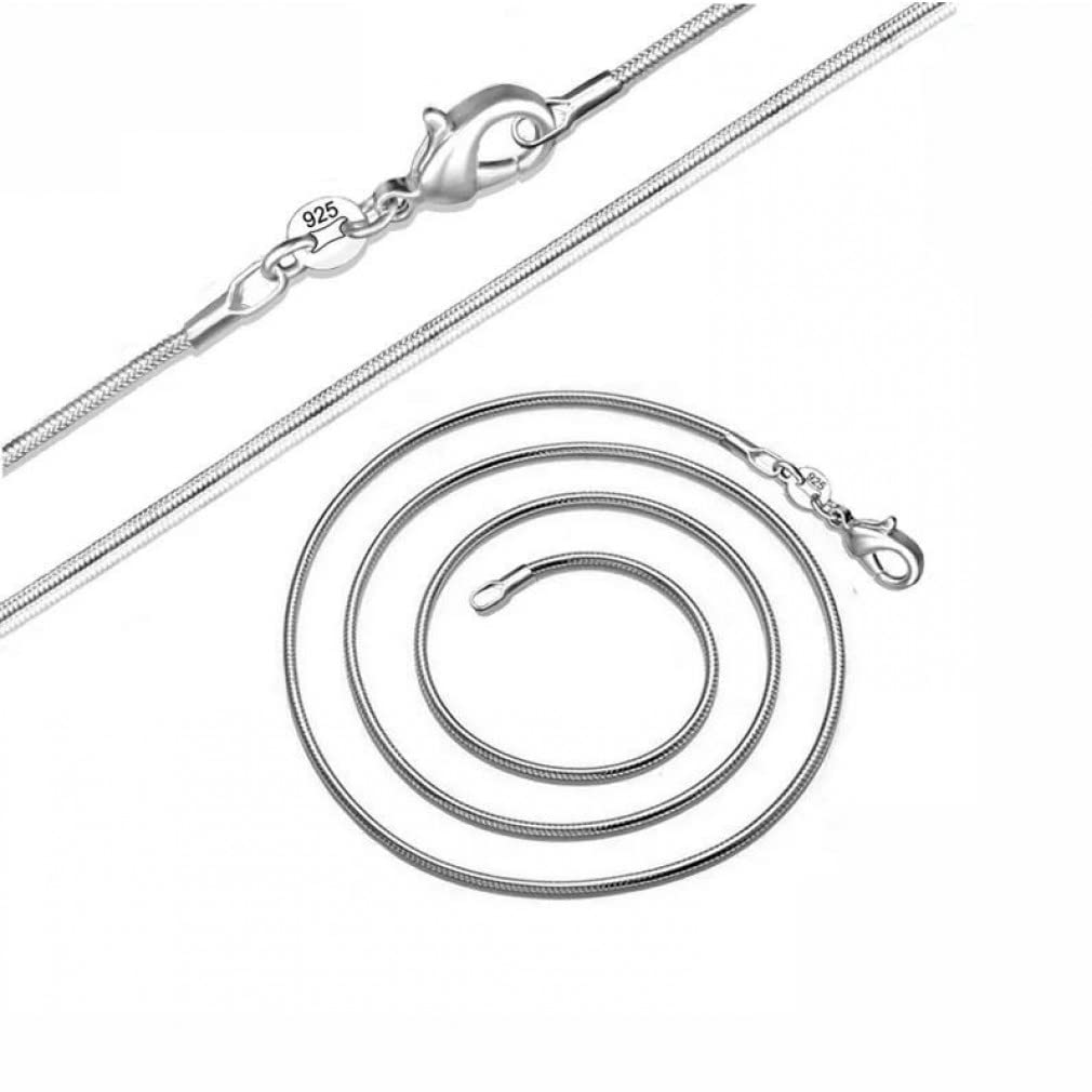 AXUEQIN-long 16-38inch chokers necklaces 1mm snake chains necklace for women (85cm,A)