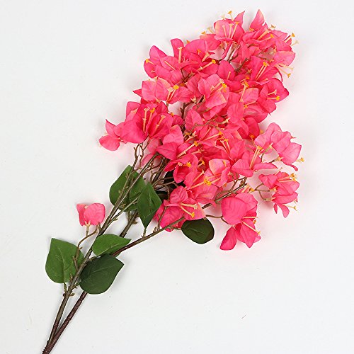 Li Hua Gato Flor Artificial Decoración Bougainvillea espectabilis Willd Flores de Seda Mar Brillante su hogar Decoración de Mesa Decor DIY Flor arreglo