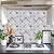 WalDecoo Arabesque Peel and Stick Backsplash (Thicker Design), Mix Grey Arabesque Tile Backsplash for Kitchen, 12” X 12” Self-Adhesive Wall Tile Stick on Backsplash (10-Sheet)