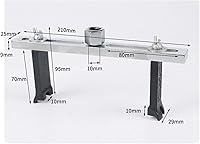 Vista 5 de Walfront Llave de bomba de combustible de 23 a 7.480 in universal ajustable de la bomba de combustible herramienta de extracción de la tapa