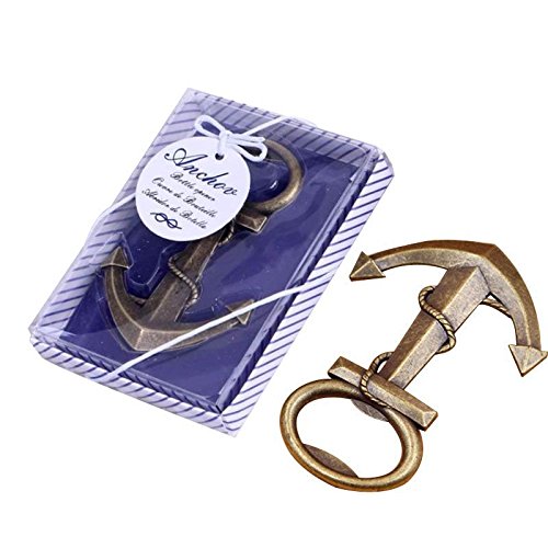 Kensux 48 Pcs Anchor Bottle Opener Wedding Favor Party Favor For Guests