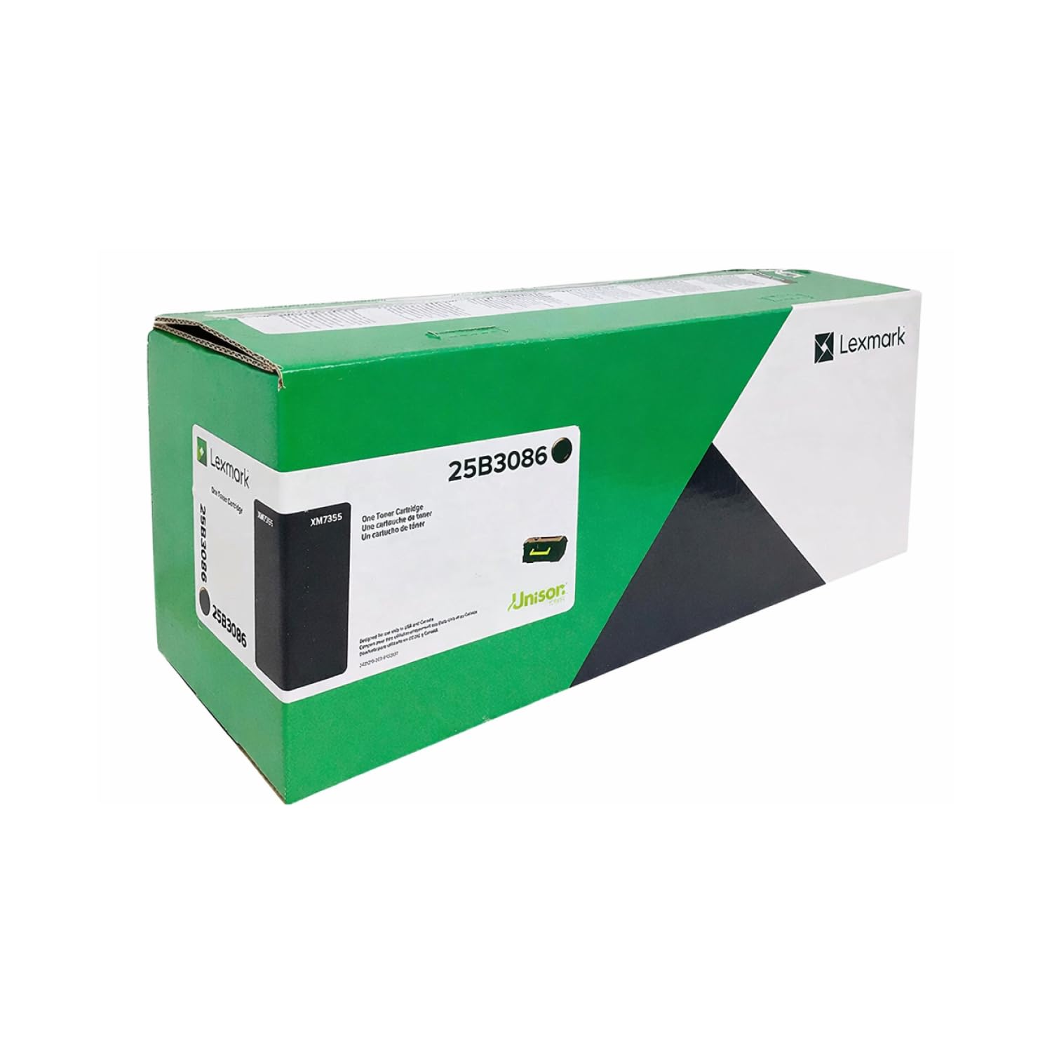 Genuine OEM Lexmark for 25B3086 Black Toner Cartridge | High Yield 45,000 Pages, XM7355, XM7365 | Extra High Yield, Crisp Black Prints, Reliable OEM
