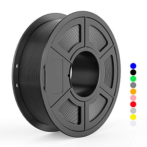 3D Printer PLA Filament 1.75mm Black,TECBEARS 3D Printing Filament Dimensional Accuracy +/- 0.02