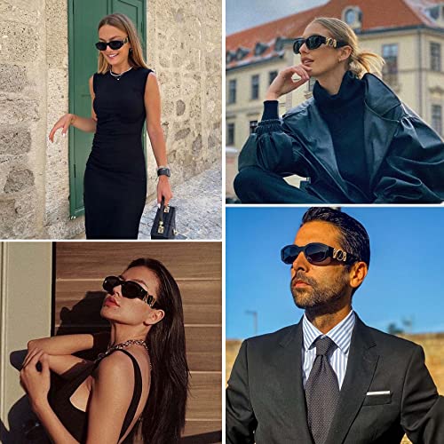 mosanana Trendy Rectangle Sunglasses for Women Men Model-TRACER4