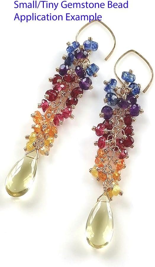 Adabele 27 Inch Natural Turquoise Blue Quartz Healing Gemstone 4mm Small Faceted Rondelle Loose Beads Gem Stone Spacer (234-250pcs) for Jewelry Making GH1R-12 - Image 7