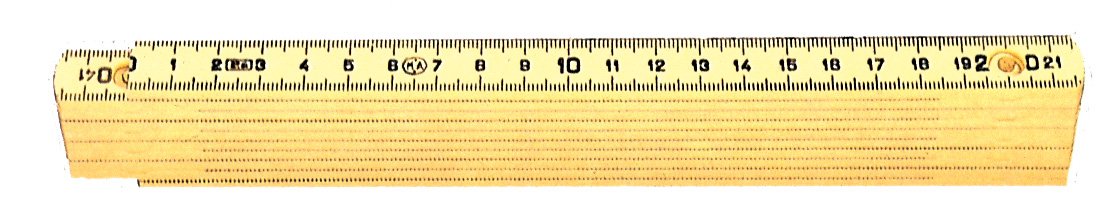 DOPPIO METRO IN PLASTICA GIALLO PZ 10