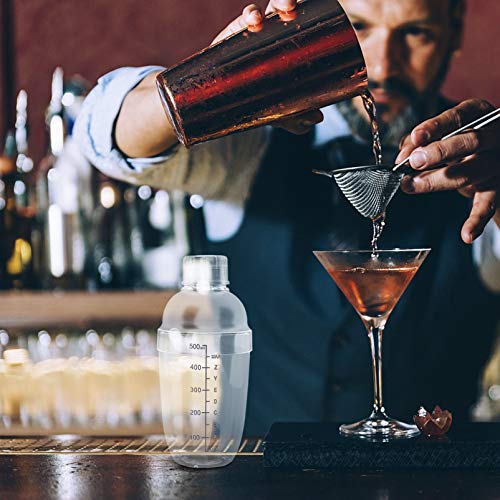 Cabilock Cocktail Martini Shaker Chá de Leite Copo Shaker Vinho Shaker Drink Mixer de Plástico Claro