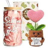 MEIMUCUL Geschenke für Frauen,Trinkgläser Geburtstagsgeschenk für Freundin- Schön Dass es Dich Gibt,Positive Kartoffel Geschenkset für Frauen,Freundinnen,Beste Freundin,Schwestern,Damen Geschenkideen