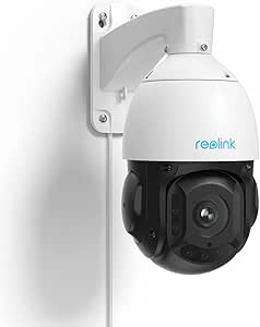 REOLINK 4K PTZ Security Camera System, 360 Degree View PoE Camera with 16X Optical Zoom for Outdoor Surveillance, Auto Tracks Human/Vehicle/Pet, Two-Way Talk, 260ft IR Night Vision, RLC-823A 16X