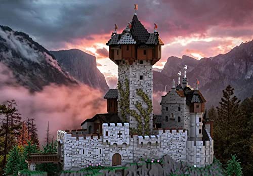 Bausteine Haus Bausatz, 7537 Teilen Modular Buildings Modellbausatz, MOC-65340 Mittelalterliche Burg in Kärnten… – Bild 5