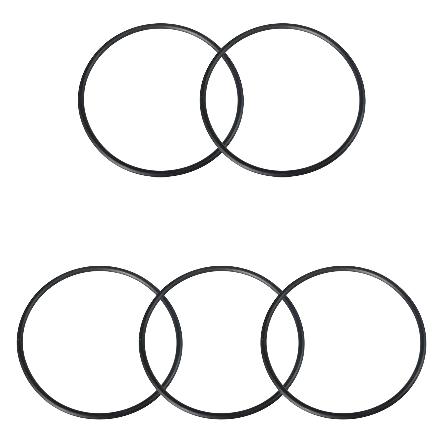 Othmro Nitrile Rubber O-Rings, Seal Rubber Washers O Ring, 50mm OD 48mm ID 1mm Width, Metric Buna-N Sealing Gasket Rings, Pack of 10 — image 1