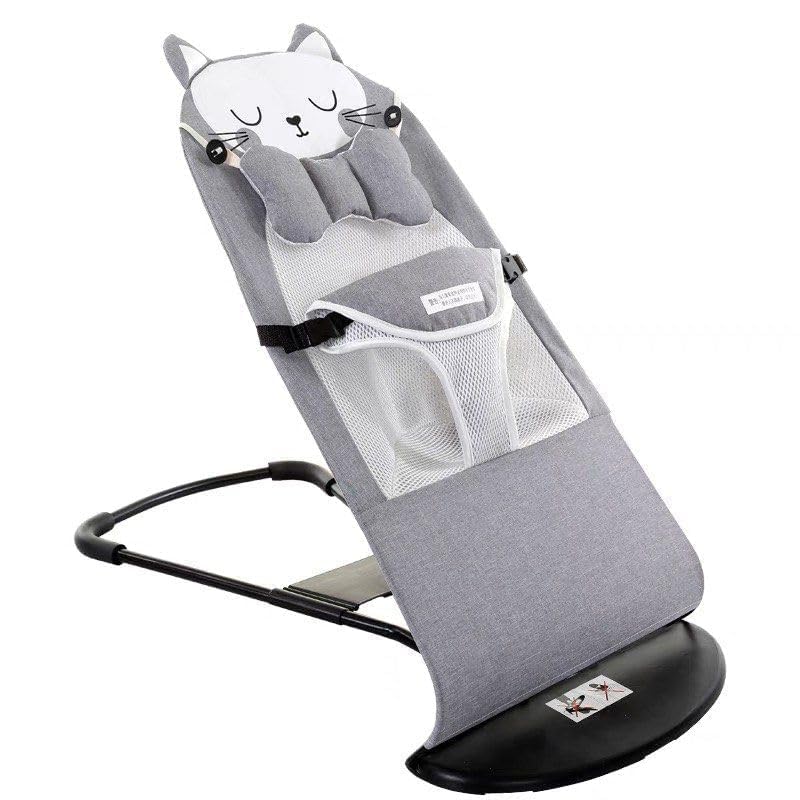 KOIME Baby Automatic Swing - Multi-Motion Soother, Musical Comfort Natural Baby Bouncer Rocking Chair - Foldable and Reclining (1 Pcs)