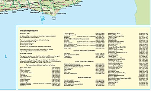 UK Roads Wall Map - Laminated Large Map - 120cm X 83cm - Motorways, A, B Roads, Postcodes, London Inset With M25