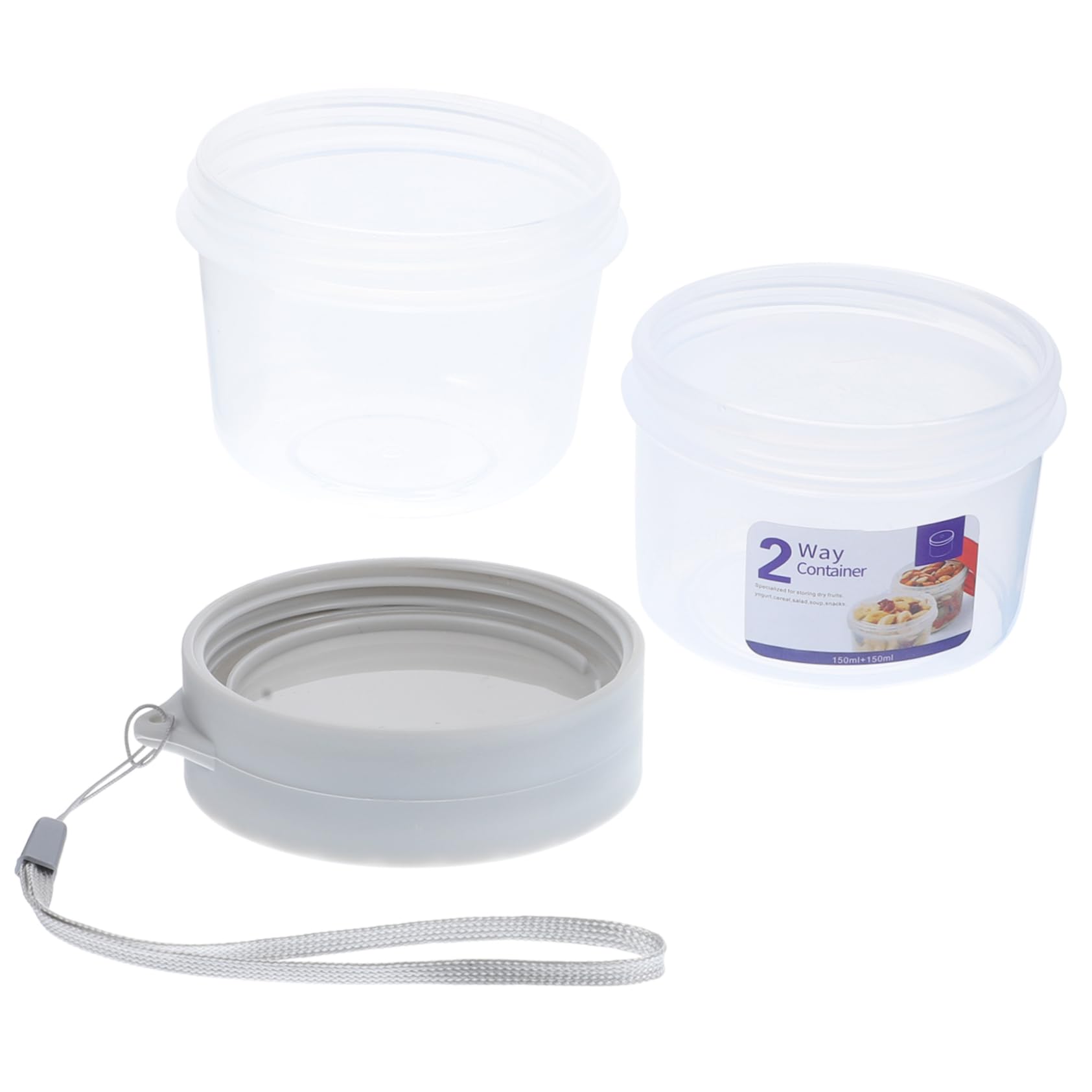 ULDIGI Oats Container Lids Double-Sealed Breakfast Cup 150ml 150ml Sealing Storage Container Portable Fruit Cup for School Office