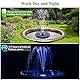 AISITIN LED Solar Springbrunnen 5,5W Buntes Solarbrunnen für außen 2025 Upgrade,Solar Teichpumpe mit 7 Effekte Solar Wasserpumpe Solar Schwimmender Fontäne für Garten Fischteich Wasserspiel Vogel-Bad