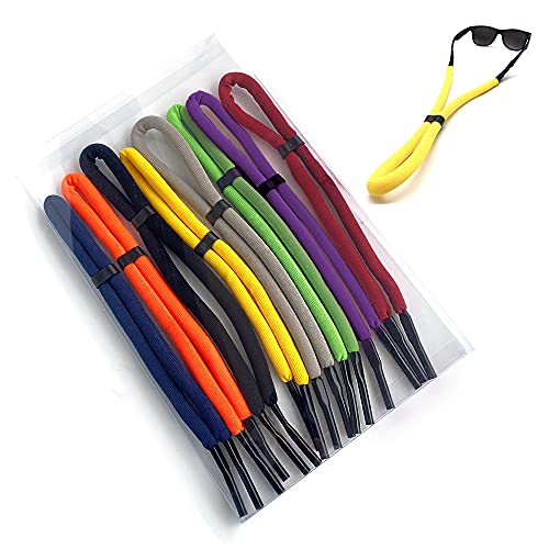 DECKER Floating Sunglass Strap 8 Pcs Pack Glasses Float Adjustable Eyewear Retainer Safety outdoor...
