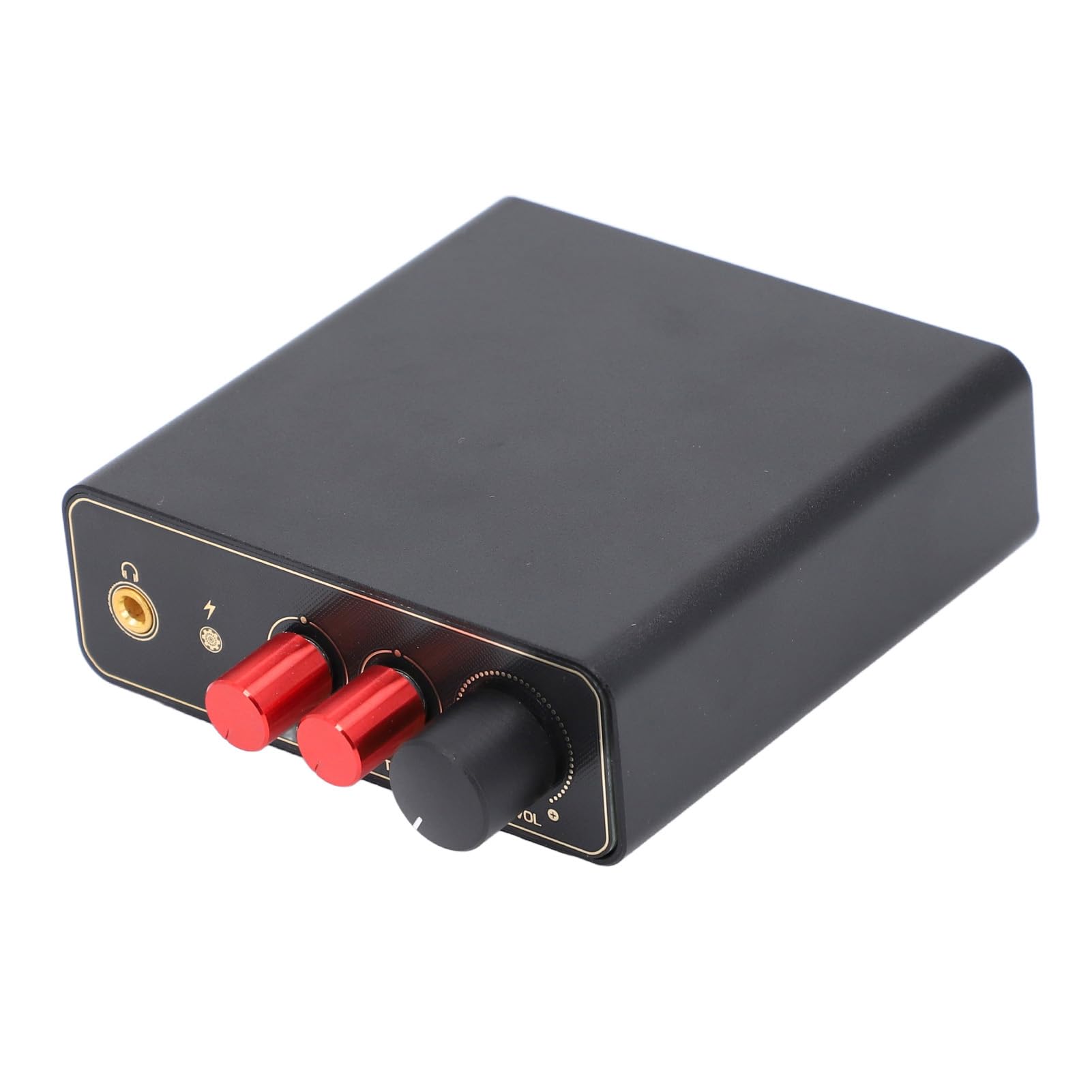 Jauarta Turntable Preamplifier with Stereo AV Jack Output, High Low Pressure Adjustment for Mini MM MC Phono Stage Preamp Headphone Amp, Clear Sound Quality