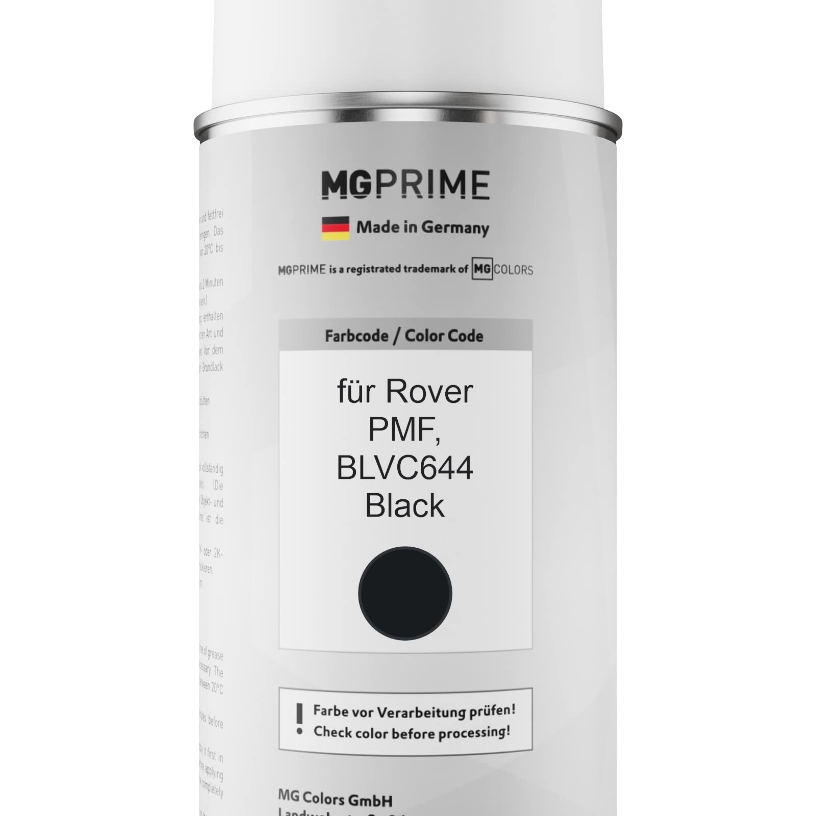 Peinture Voiture Bombes Aérosols Pour Rover PMF BLVC644 Black