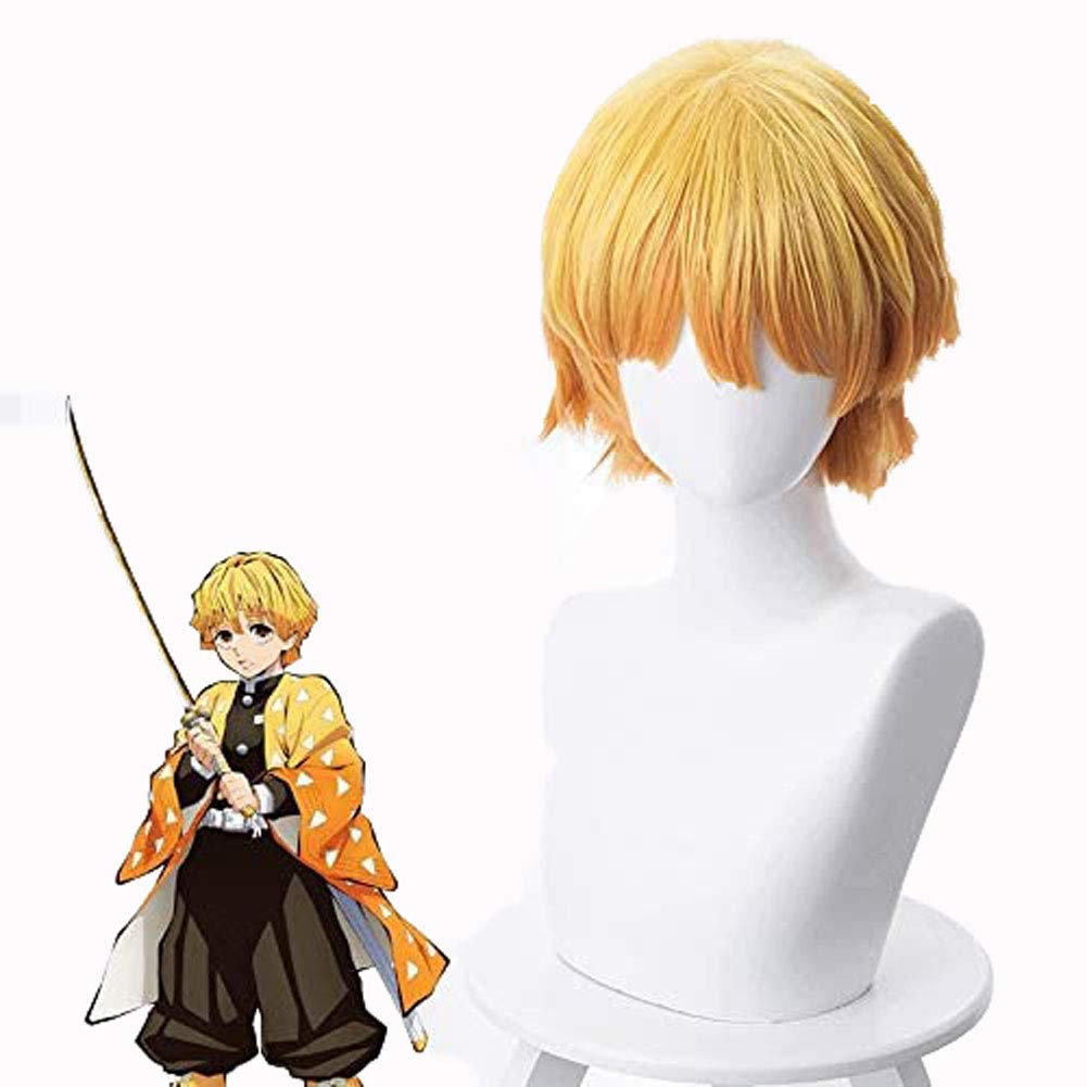 Generico Parrucca Cosplay Agatsuma Z. Ammazza Demoni, Seta, Totale, Hand-tied, 6E+1 centimeters