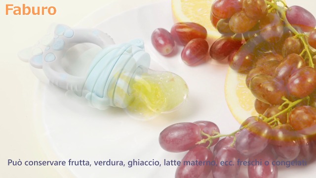 1 pz ciuccio per frutta fresca porta capezzoli in silicone