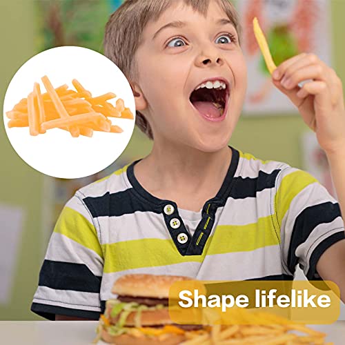 image for Zhanmai 30 Pieces Fake French Fries Play Food Simulation Fake French F