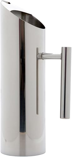 Miniatura 2 de Restaurantware Met Lux - Jarra de agua moderna de 50 onzas, 1 jarra de metal resistente a las abolladuras, con protector de hielo, mango integrado,