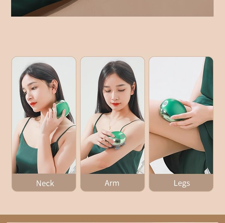Image of Head Massager For Scalp, Scalp Massage, Electric Scalp Massager, Hair Massager For Hair Growth, Body Massager,Relieving Tight Stiffness Muscles,Promote Bonding (Green-Grey)