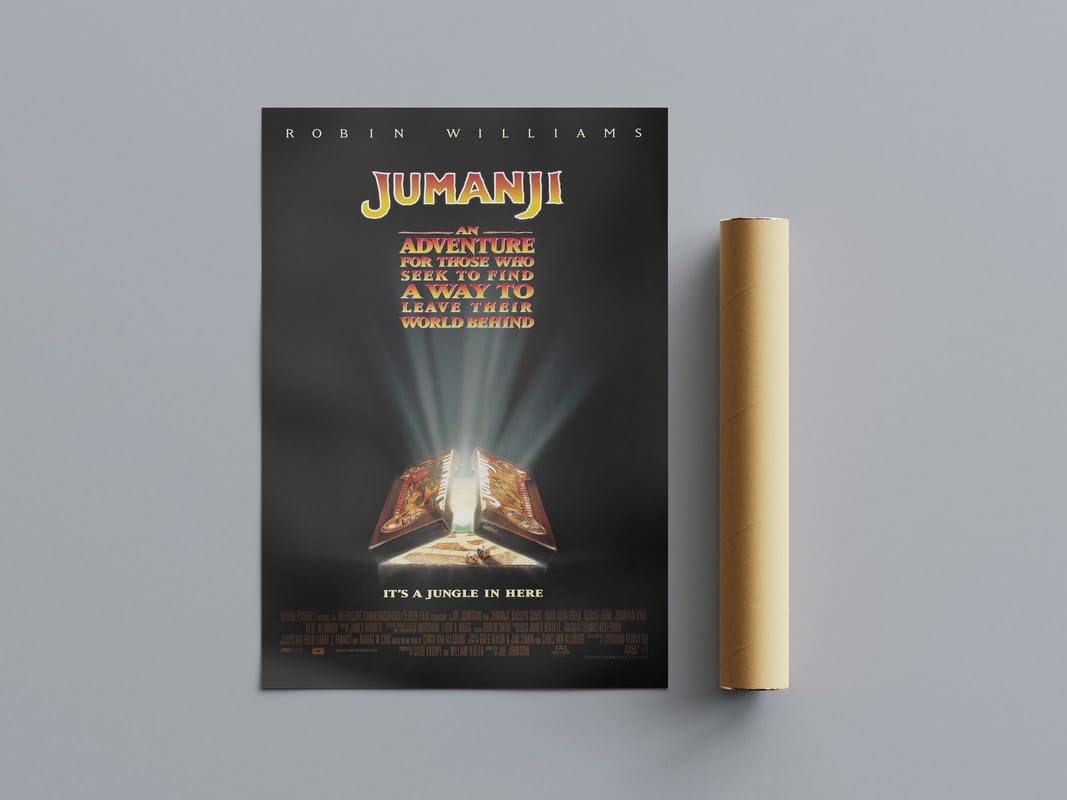 Pixie Posters Multi Colour Classic Nostalgic Movie Posters Jumanji Wall Art (A4 Size 21Cmx29.7cm)