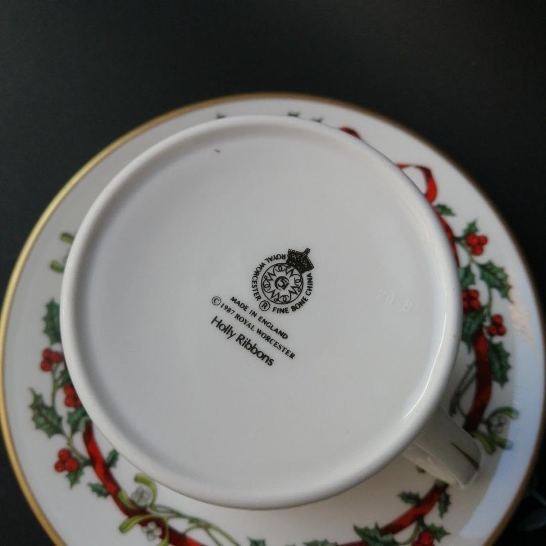 Amazon.co.jp: ロイヤル ウースター ホーリーリボン カップ&ソーサー
