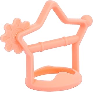 Toyvian 1Pc Vara De Dentição Mastigar Brinquedos De Silicone Brinquedos Para Bebês Bebê Mastigar Brinquedo Sílica Gel Rosa Mordedor De Silicone Dentição Gel Anti-Comer Mãos Acessórios
