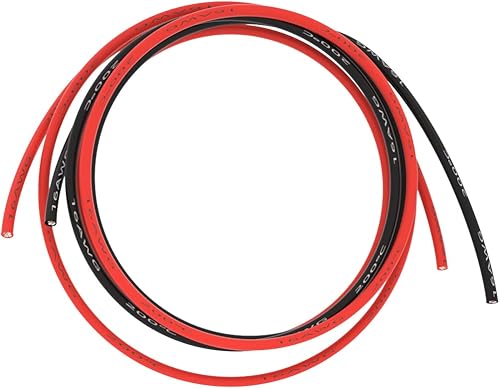 Vista 18 de BNTECHGO - Cable con aislamiento de silicón calibre 22/26/28/30, bobina de cable de cobre estañado flexible de 20 pies alambre de silicona 3