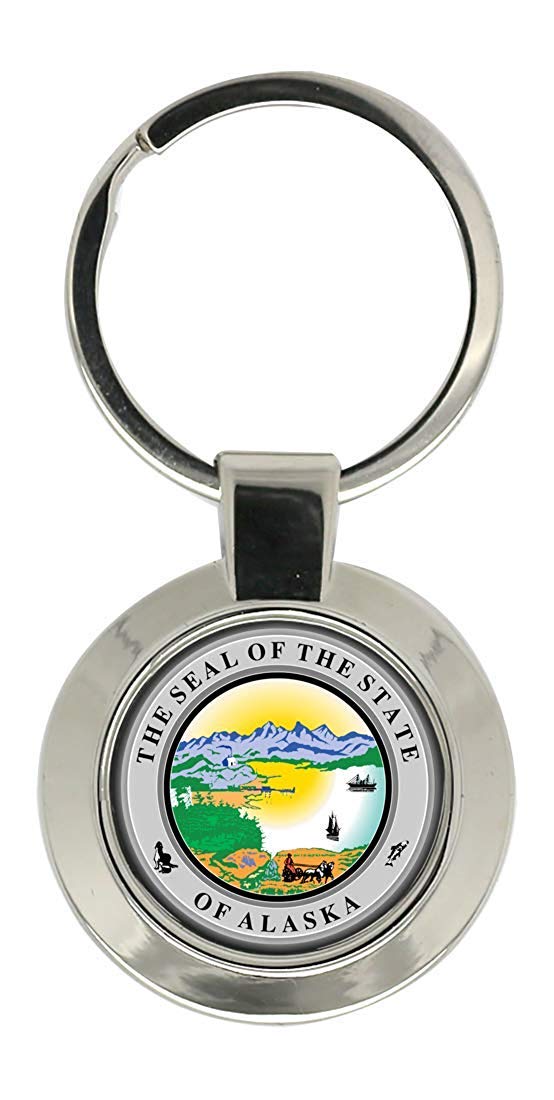 Giftshop UK Alaska USA Key Ring