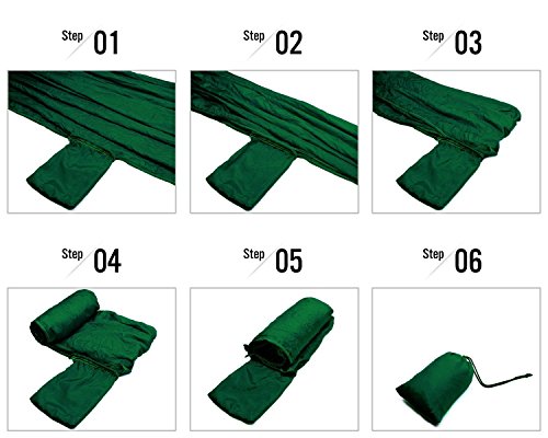 Wonenice Camping Hammock - Portable Lightweight Double Nylon Hammock, Best Parachute Hammock With 2 X Hanging Straps For Backpacking, Camping, Travel, Beach, Yard And Garden #TOP6