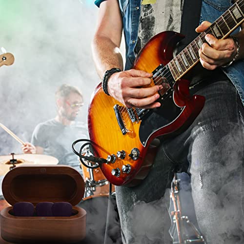 Exceart Guitar Display Case Guitar Pick Box Storage Wooden Guitar Picks Case Guitar Picks Holder Organizer Small Item Organizer For Bass Mandolin Banjo Ukulele Coffee Guitar Pick Case #TOP1