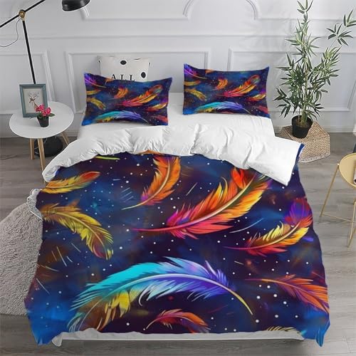 Housse de couette attrape-rêves parure de lit microfibre 3 pièces 200x200