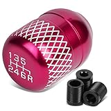 DNA Motoring Universal Type R Style Aluminum Manual 6-Speed Shift Knob, Pink Coated, SK-6S-T1-PK
